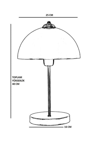 Tafellamp  Goudkleurig