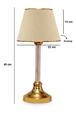 Tafellamp AYD - Goudkleurig - 60 W