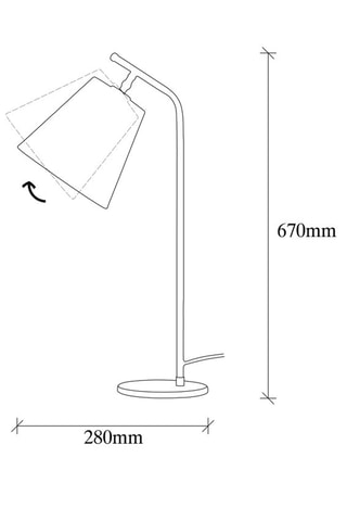 Tafellamp Salihini - Goudkleurig en Beige - 60 W