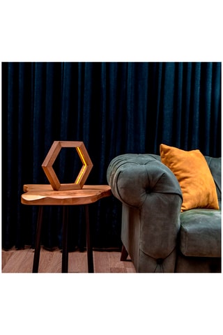 Houten Ledtafellamp Naturel