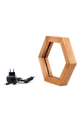 Houten Ledtafellamp Naturel