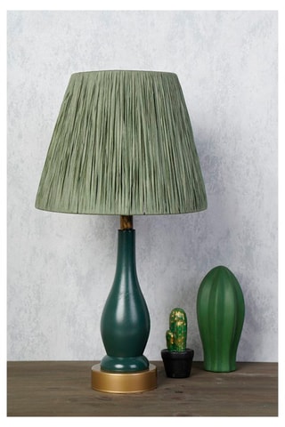 Tafellamp YL208 - Groen en Goudkleurig - 60 W