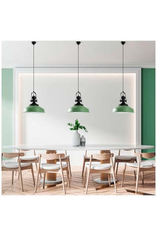 Hanglamp Craft - Zwart en Groen - 40 W
