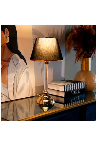 Tafellamp Ayd - Zwart en Goudkleurig - 60 W