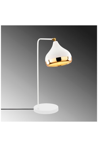 Tafellamp Yildo - Wit en Goudkleurig - 100 W
