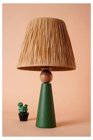 Tafellamp Groen en Naturel - 60 W