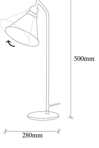 Tafellamp Sivani - Donkergoudkleurig - 40 W