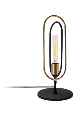 Tafellamp - Zwart en Goudkleurig - 40 W