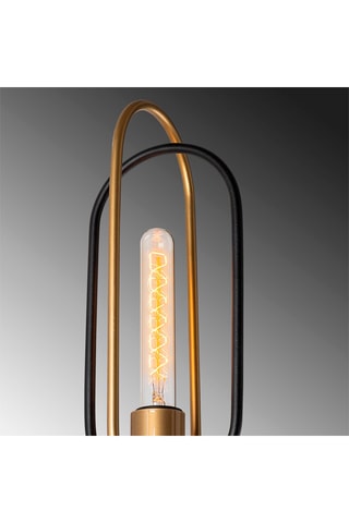 Tafellamp - Zwart en Goudkleurig - 40 W