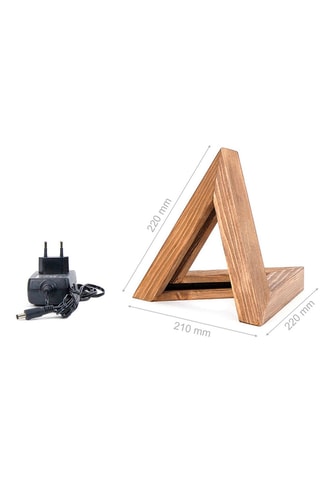 Rubberhouten Tafellamp KN02 - Naturel - 12 V
