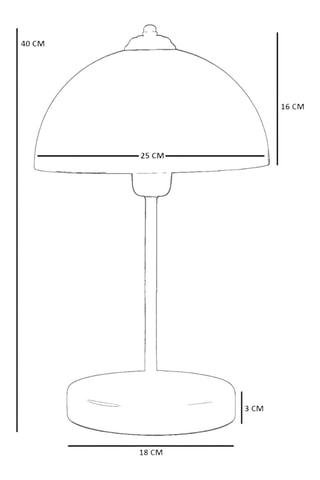 Tafellamp - Rood - 40 W