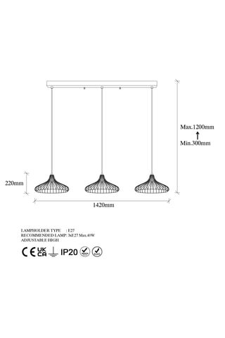 Hanglampen - Zwart - 40 W