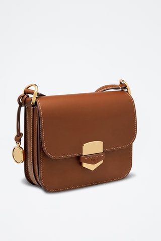 Leren Schoudertas - Rood Camel