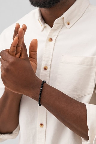 Armband - Zwart en Zilverkleurig
