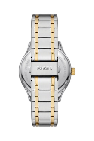 Stalen Quartz Horloge Bannon - Goudkleurig en Zilverkleurig