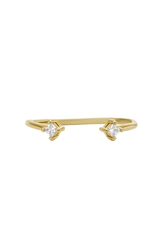 Ring - Goudkleurig en Wit