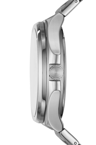 Automatisch Stalen Horloge Zilverkleurig en Marineblauw
