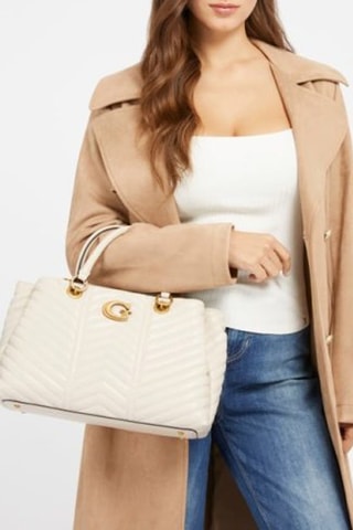Handtas Lovide Girlfriend - Ecru