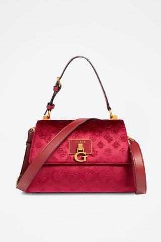 Sac à main en velours Stephi - Rouge