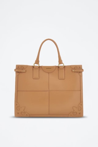 Handtas en cuir Isa - Bruin
