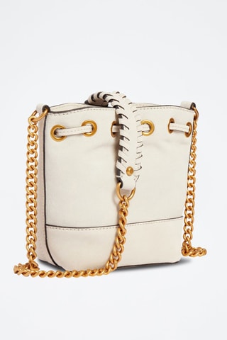 Leren Buideltas Kaoma - Beige