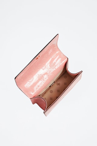 Gelakte Schoudertas Abey - Roze