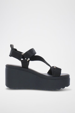 Sandalen met Sleehak Ocilia - Zwart