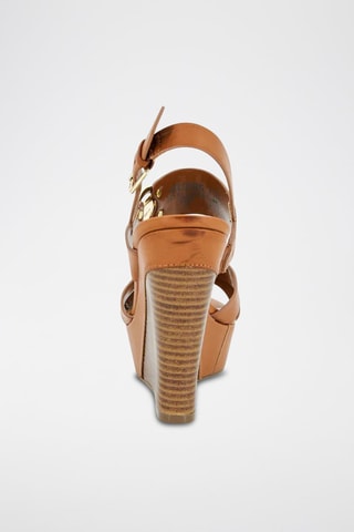Sandales compensées Sleeka - Camel