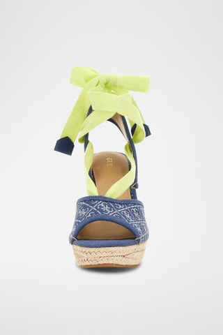 Sandalen met Sleehak Blauw