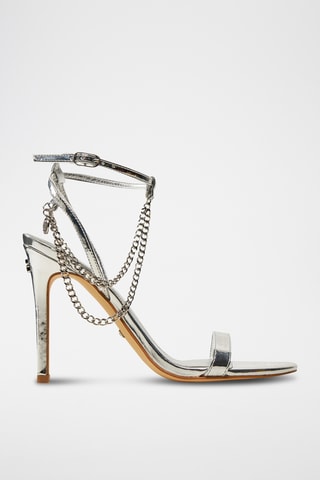 Sandalen met Hak - Zilverkleurig