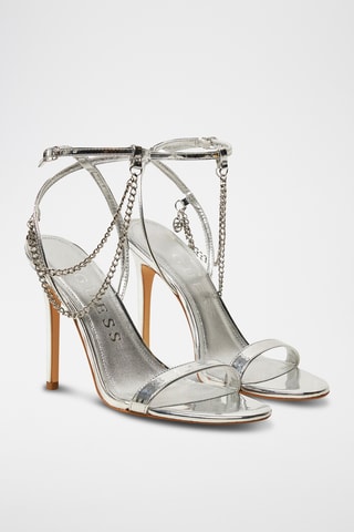Sandalen met Hak - Zilverkleurig