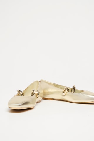 Schapenleren Mary Janes - Goudkleurig