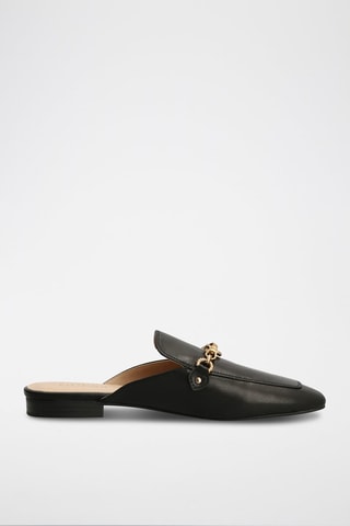 Mules en cuir - Noir
