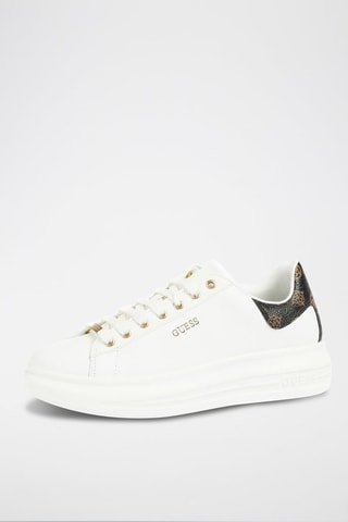 Leren Sneakers Wit en Zwart