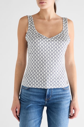 Hemd Wanda - Wit en Marineblauw