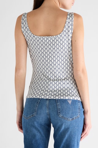 Hemd Wanda - Wit en Marineblauw