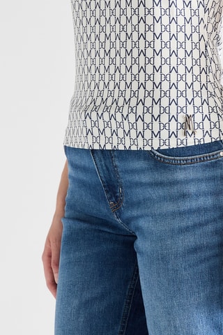 Hemd Wanda - Wit en Marineblauw
