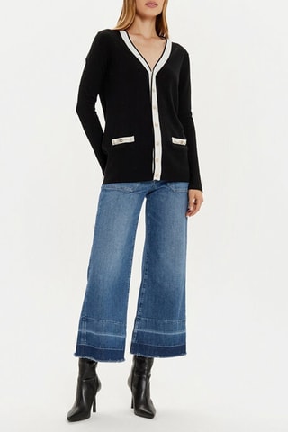 Wollen Vest Zwart en Wit