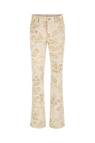 Broek Bootcut Hoge Taille - Beige