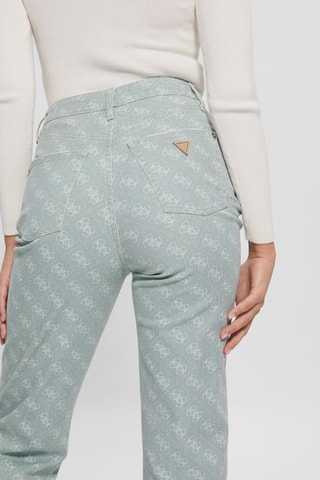 Jeans Hoge Taille - Zeegroen
