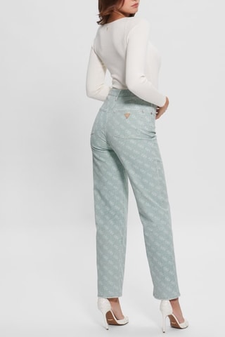 Jeans Hoge Taille - Zeegroen
