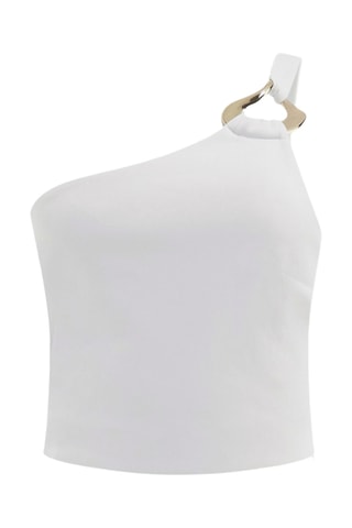Asymmetrische Top Wit