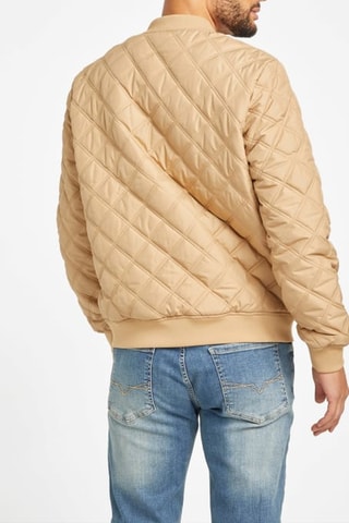 Dubbelzijdige bomberjack Govi - Marineblauw en Taupe 