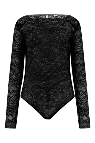 Kanten Bodysuit Belle - Zwart