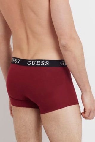 3 boxers Placed Logo - Rood en Zwart