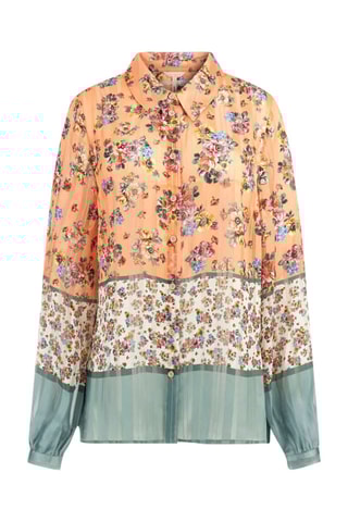 Blouse Danielle - Oranje en Wit 