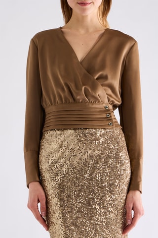 Blouse - Bruin