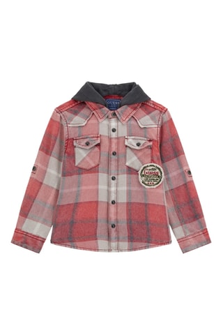 Blouse met capuchon- Rood