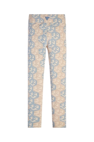Legging - Beige en blauw