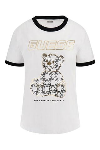 T-shirt Midge Logo Bear - Wit